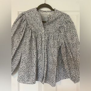 XS Doen Berkeley Top in Navy Champignon